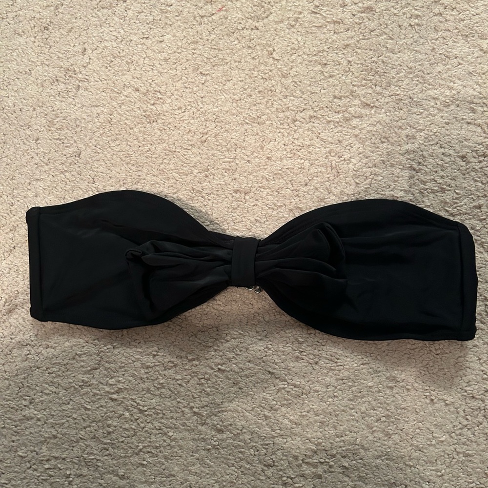 Nordstrom BP Black Bow Bikini Top